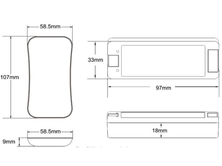 Zestaw sterowania RGB UNISTER-S-RGB 12-24V DC 4A/KANAŁ