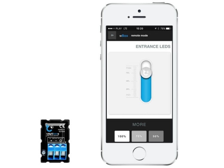 wLightBoxS włącznik i ściemniacz taśm led i modułów led