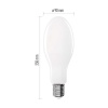 Żarówka E40 LED ED90 36W=327W biała neutralna 4000K 6000lm EMOS wymiary