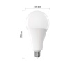 Żarówka LED E27 Classic A95 28W=200W biała neutralna 4000K 3452lm EMOS wymiary
