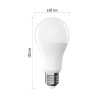 Żarówka LED E27 Classic A60 13W=100W biała zimna 6500K 1521lm EMOS wymiary