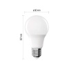 Żarówka LED E27 Classic A60 4W=40W biała neutralna 4000K 470lm EMOS wymiary