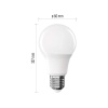 Żarówka LED E27 Classic A60 7W=60W biała ciepła 2700K 806lm EMOS wymiary