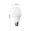 Żarówka LED E27 Classic A60 9.5W=75W biała ciepła 2700K 1055lm EMOS wymiary