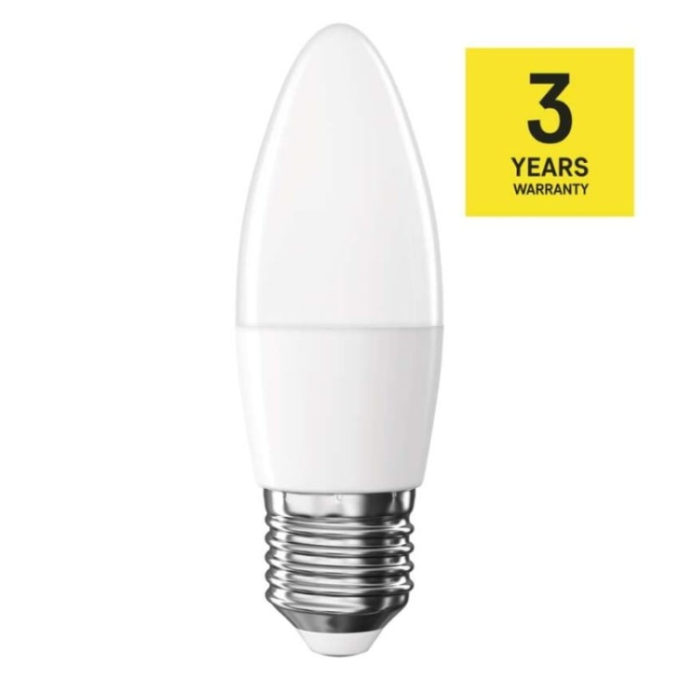 Żarówka LED E27 Classic świeczka 4.2W=60W biała ciepła 2700K 470lm EMOS