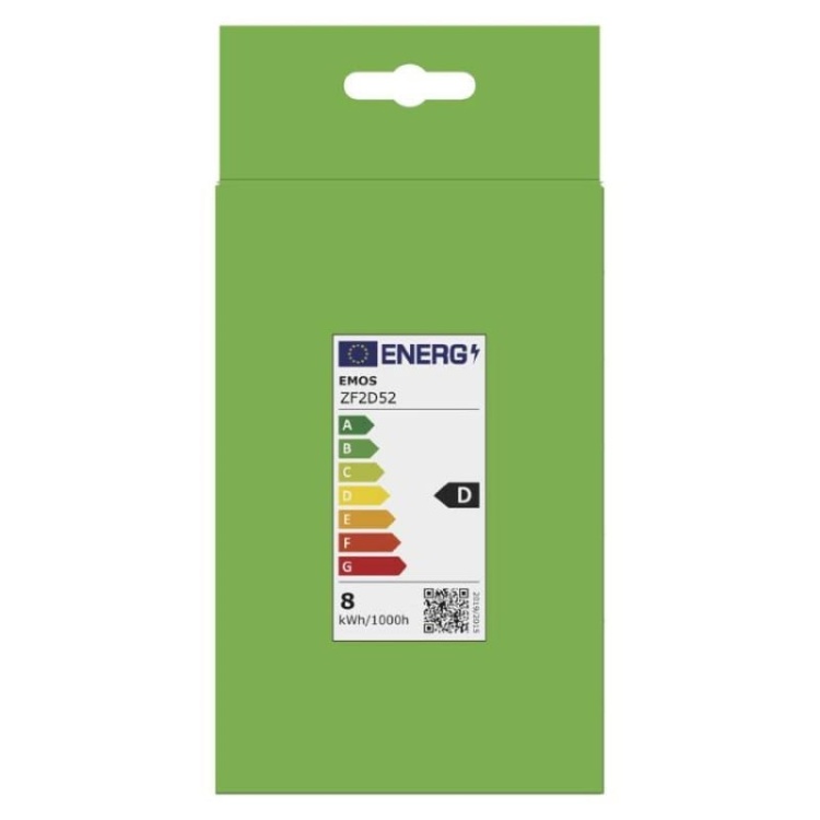 Żarówka E27 LED G95 7.8W=75W biała ciepła 2700K 1055lm EMOS opakowanie tył