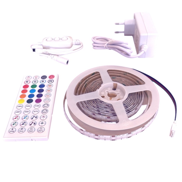 Zestaw taśma LED RGB 3m 45W 12V IP20 Ecolight EC61124