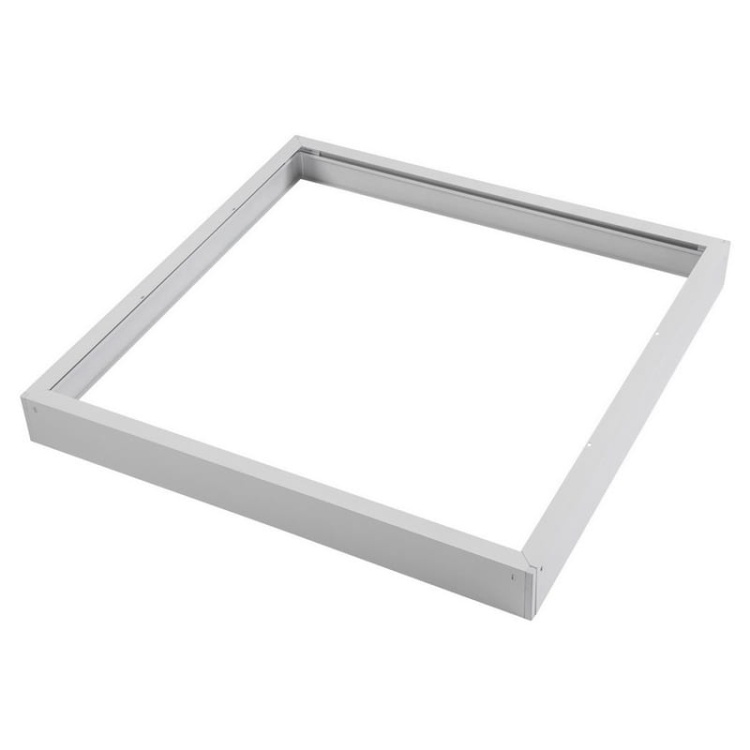 Ramka do montażu natynkowego paneli LED 60x60 typu backplate na klik biała G-TECH