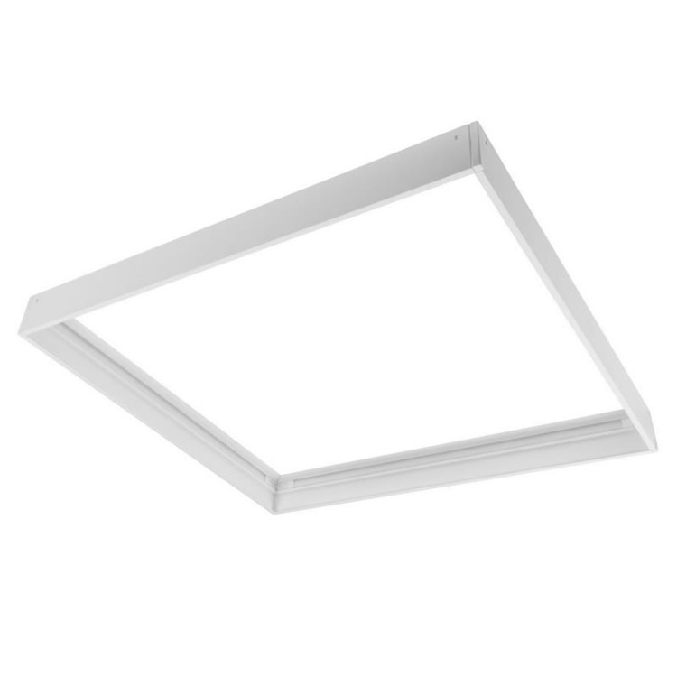 Ramka do montażu natynkowego paneli LED 60x60 typu backplate na klik biała G-TECH