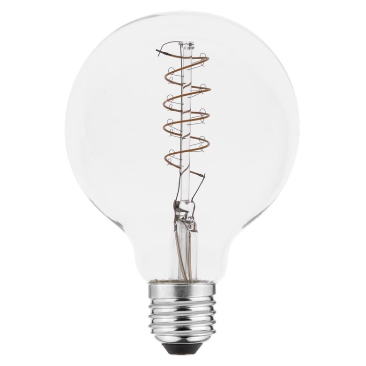 Żarówka LED G95 E27 4W 265lm b.ciepła 2200K 360° ściemnialna filament GTV