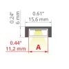 Profil LED MICRO-PLUS biały wymiary KLUŚDESIGNE