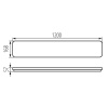 Oprawa liniowa LED LINCEA 30-45W 5000lm CCT 140° 120cm IP40 Kanlux 38796 wymiary