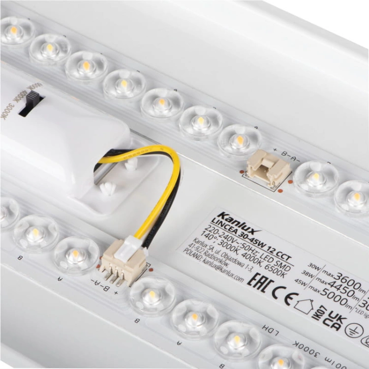 Oprawa liniowa LED LINCEA 30-45W 5000lm CCT 140° 120cm IP40 Kanlux 38796 montaż