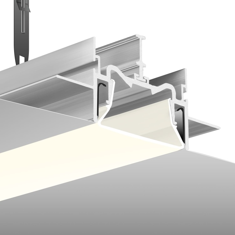 Profil FOLED-50 na sufit napinany srebrny nieanodowany KLUŚ