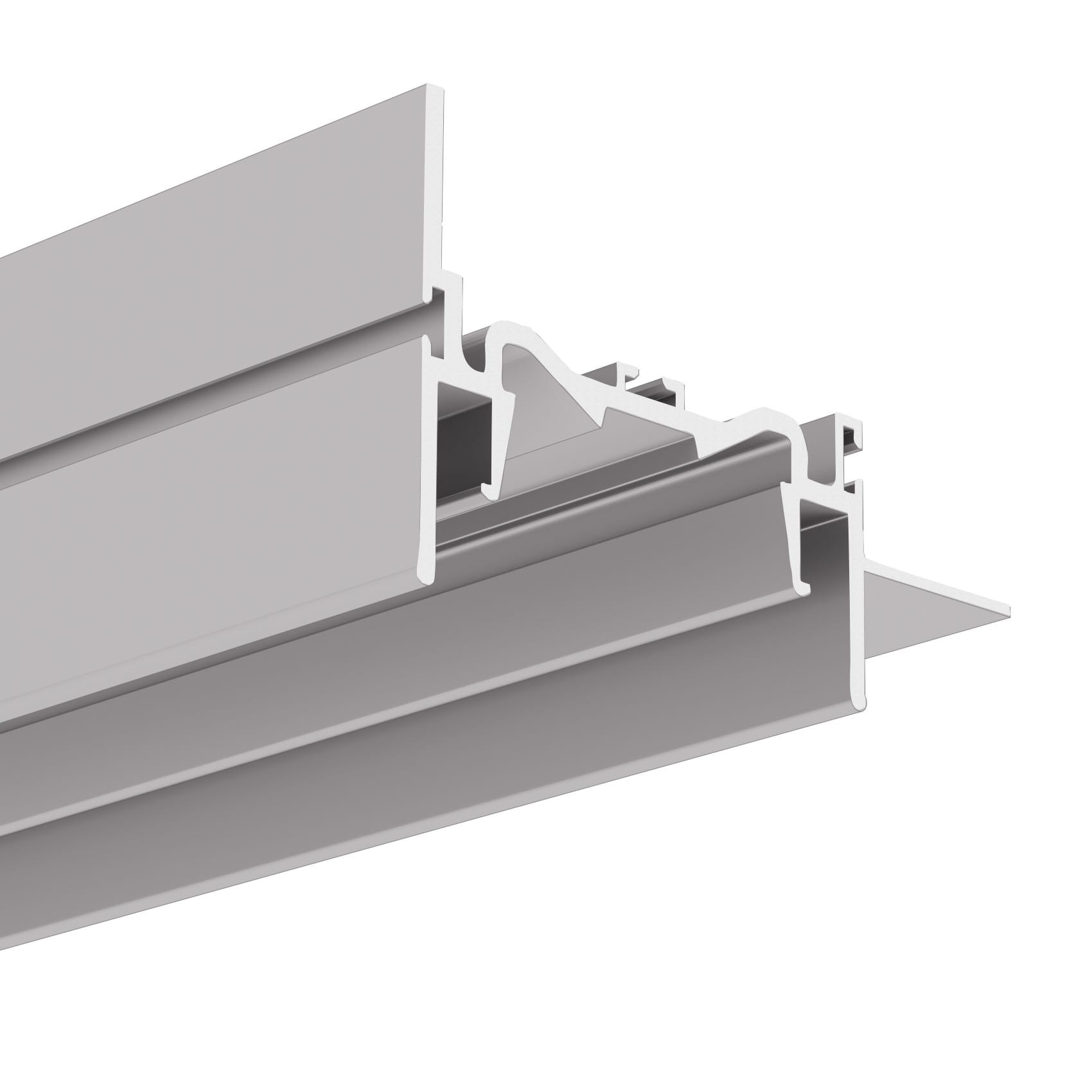 Profil FOLED-50-BOK na sufit napinany srebrny nieanodowany, bez przesłony KLUŚ