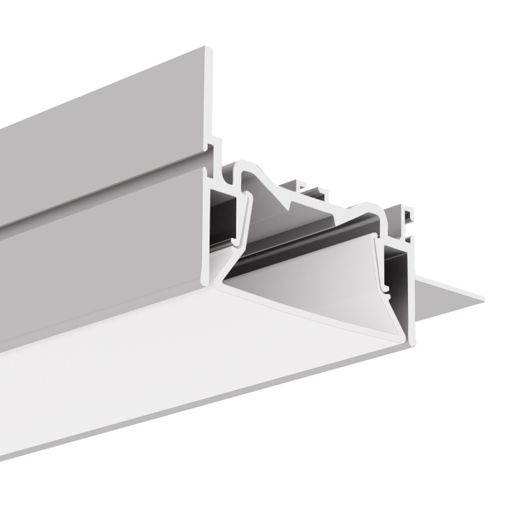 Profil FOLED-50-BOK na sufit napinany srebrny nieanodowany, bez przesłony KLUŚ