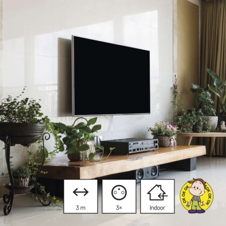 Przedłużacz PC0313R 3G 3m czarny EMOS informacje