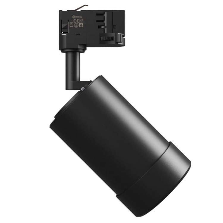 Reflektor PAVA BASIC 20W CCT 2225lm na szyny 3-fazowe czarny Spectrum bok