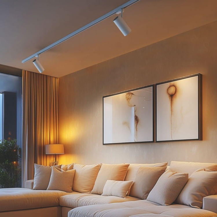 Reflektor MADARA LIBRA GU10 na szyny 3-fazowe biały Spectrum aranżacja