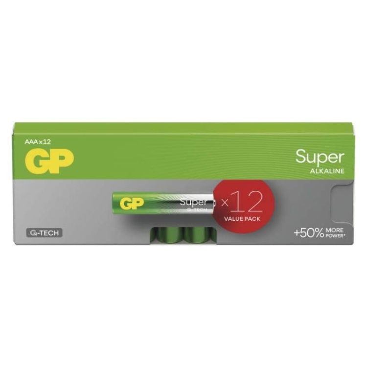 GP Bateria alkaliczna SUPER AAA (LR03) 12PP MB