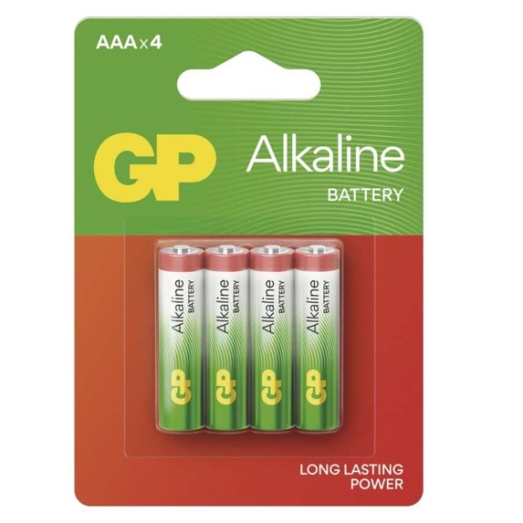 GP Bateria alkaliczna RED ALKALINE AAA (LR03) 4BL