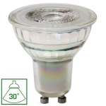 Żarówka LED GU10 7.5W 1100lm b. neutralna 4000K 30° z soczewką szklana Spectrum