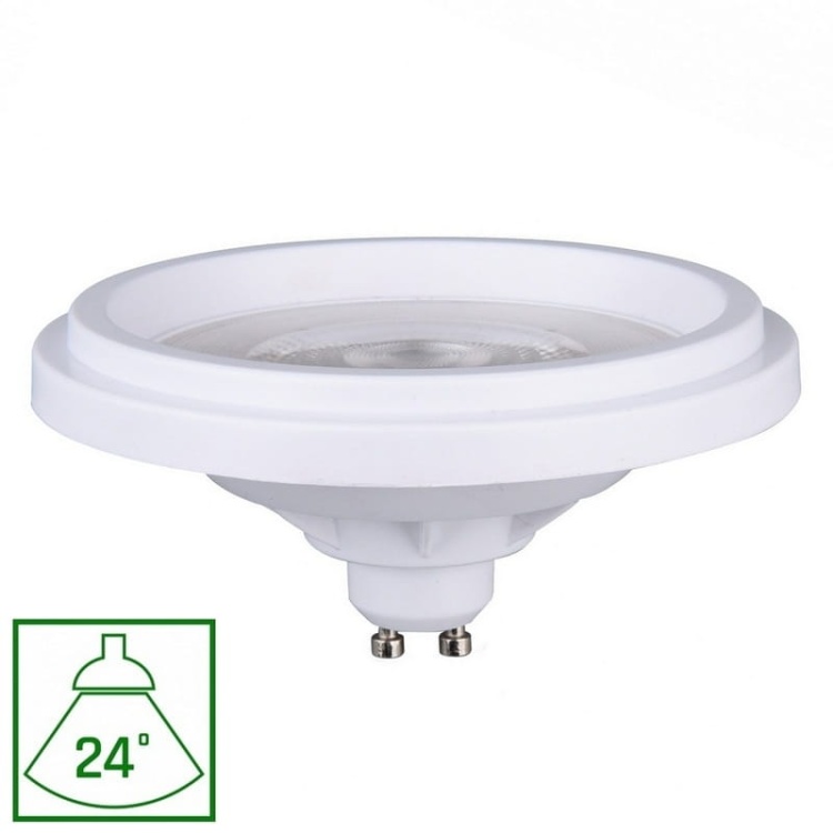 Żarówka LED ES111 GU10 5.5W b. neutralna 4000K 550lm 24° biała obudowa Spectrum