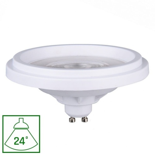 Żarówka LED ES111 GU10 5.5W b. ciepła 3000K 550lm 24° biała obudowa Spectrum