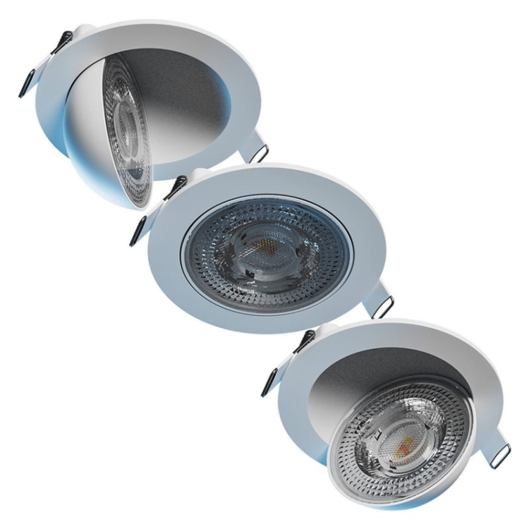 Oprawa downlight MOBILO LED 6.5W CCT ruchoma biała IP20 Spectrum ruch