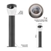 Słupek ogrodowy ARTEO 50cm E27 max. 15W antracyt IP44 Emos informacje