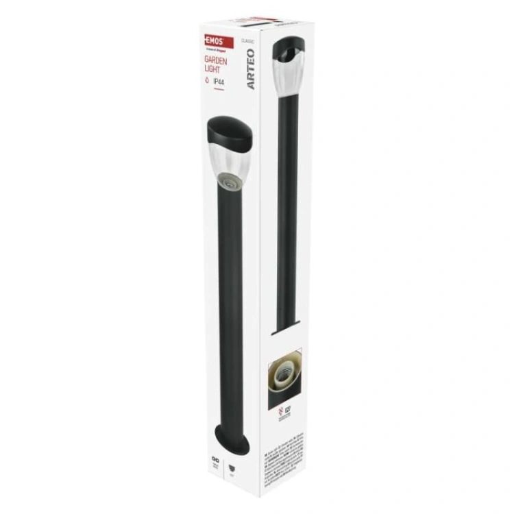 Słupek ogrodowy ARTEO 80cm E27 max. 15W antracyt IP44 Emos opakowanie