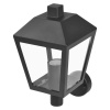 Oprawa elewacyjna ogrodowa ADENIA 28cm E27 15W IP44 czarna Emos