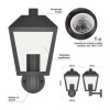 Oprawa elewacyjna ogrodowa ADENIA 28cm E27 15W IP44 czarna Emos informacje
