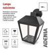 Oprawa elewacyjna ogrodowa ADENIA 24.5cm E27 15W IP44 czarna Emos informacje