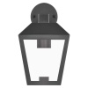 Oprawa elewacyjna ogrodowa ADENIA 24.5cm E27 15W IP44 czarna Emos front