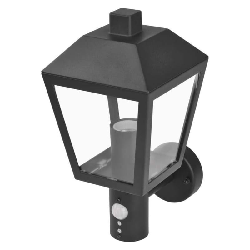 Oprawa elewacyjna ogrodowa ADENIA z czujnikiem PIR 30cm E27 15W IP44 czarna Emos