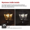 Oprawa elewacyjna ogrodowa ADENIA z czujnikiem PIR 30cm E27 15W IP44 czarna Emos informacje