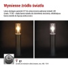 Słupek ogrodowy LED ZALA 50cm E27 max. 15W antracyt IP44 Emos informacje