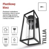 Oprawa elewacyjna ogrodowa TILLIA 27cm E27 7W IP44 czarna Emos informacje