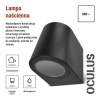 Oprawa naścienna jednokierunkowa OCULUS GU10 35W IP44 czarna Emos informacje