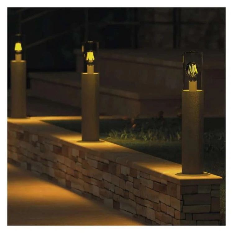 Słupek ogrodowy LED ZALA 50cm E27 max. 15W antracyt IP44 Emos aranżacja