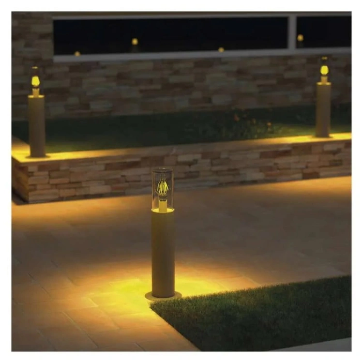Słupek ogrodowy LED ZALA 50cm E27 max. 15W antracyt IP44 Emos aranżacja