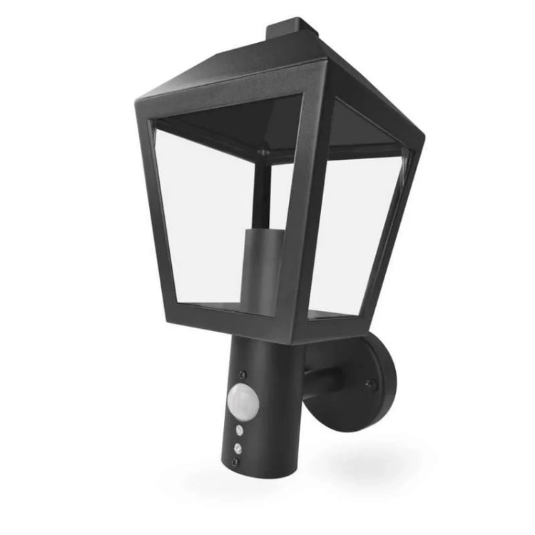 Oprawa elewacyjna ogrodowa ADENIA z czujnikiem PIR 30cm E27 15W IP44 czarna Emos
