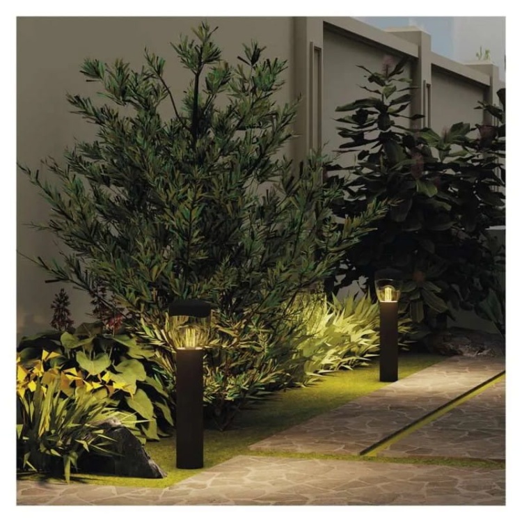 Słupek ogrodowy ARTEO 80cm E27 max. 15W antracyt IP44 Emos aranżacja