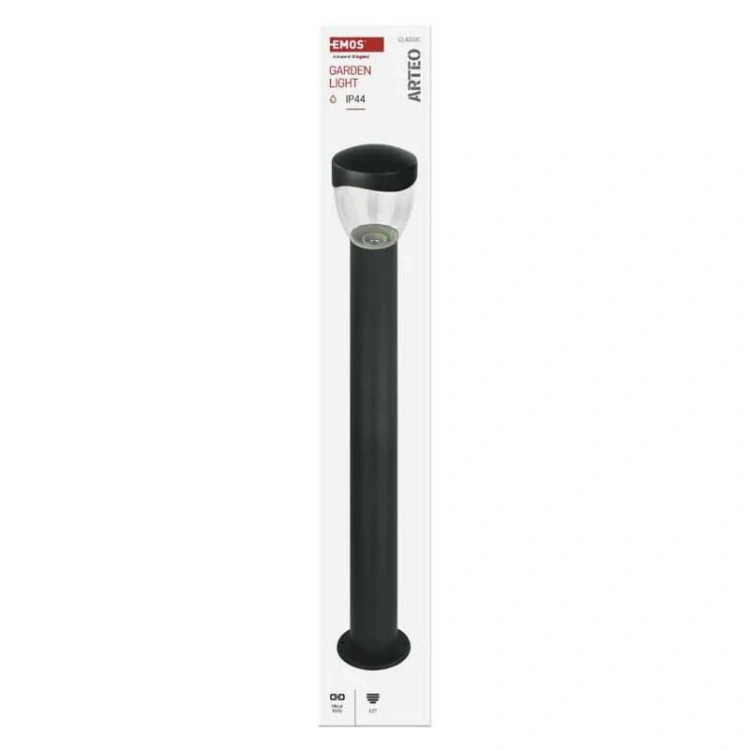 Słupek ogrodowy ARTEO 80cm E27 max. 15W antracyt IP44 Emos opakowanie