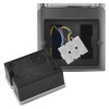 Oprawa elewacyjna ogrodowa LANA 22cm E27 max. 25W antracyt IP54 Emos zasilanie