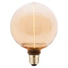 Żarówka LED G125 E27 2W 100lm b.ciepła 1800K 320° filament GTV zaświecona