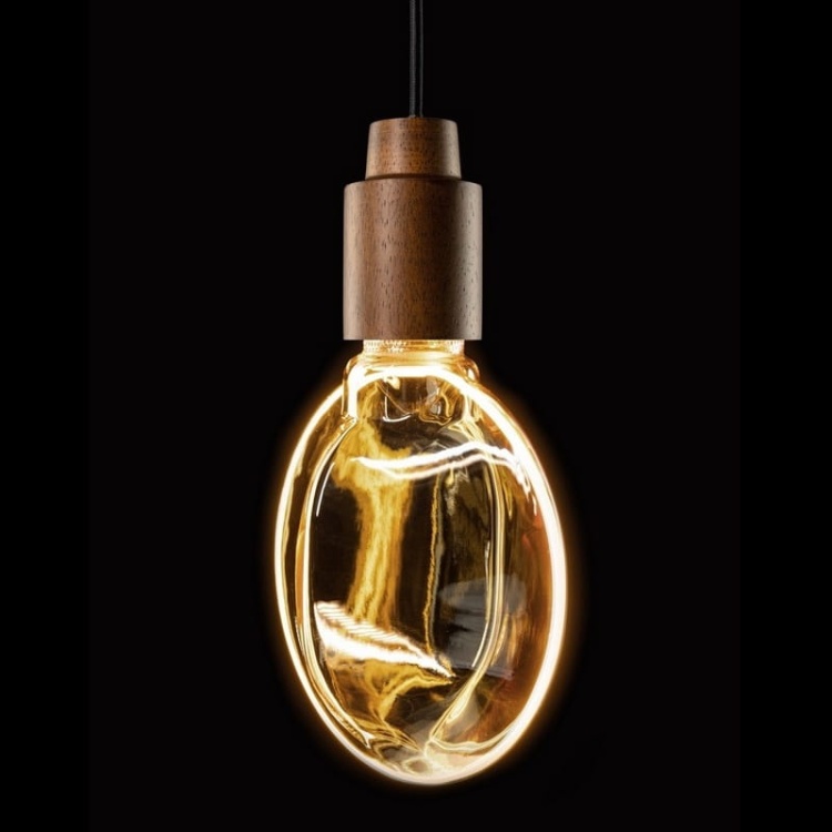 Żarówka LED G188 E27 4W 190lm b.ciepła 1800K 320° filament GTV zaświecona