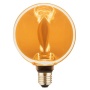 Żarówka LED G130 E27 4W 190lm b.ciepła 1800K 320° filament GTV zaświecona