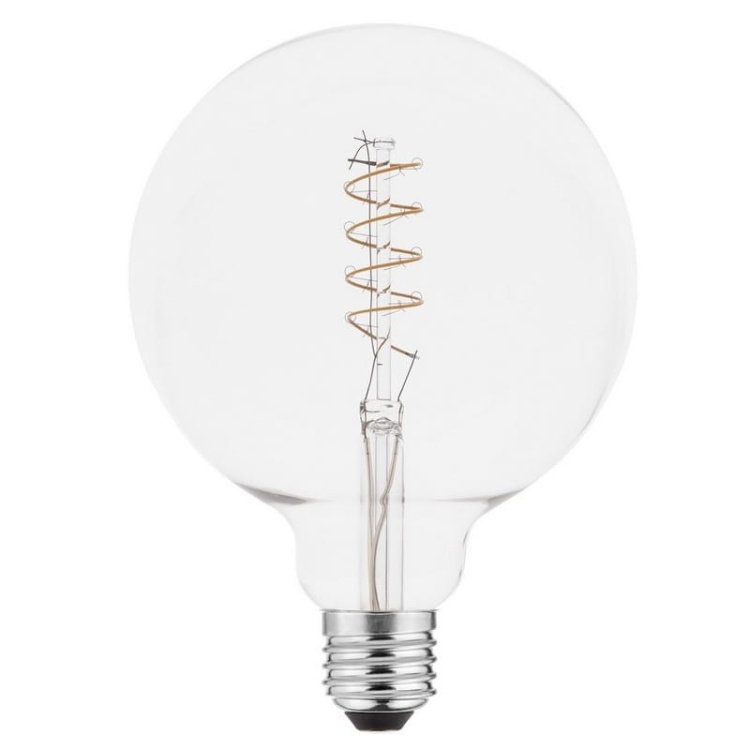Żarówka LED G125 E27 4W 265lm b.ciepła 2200K 360° filament GTV